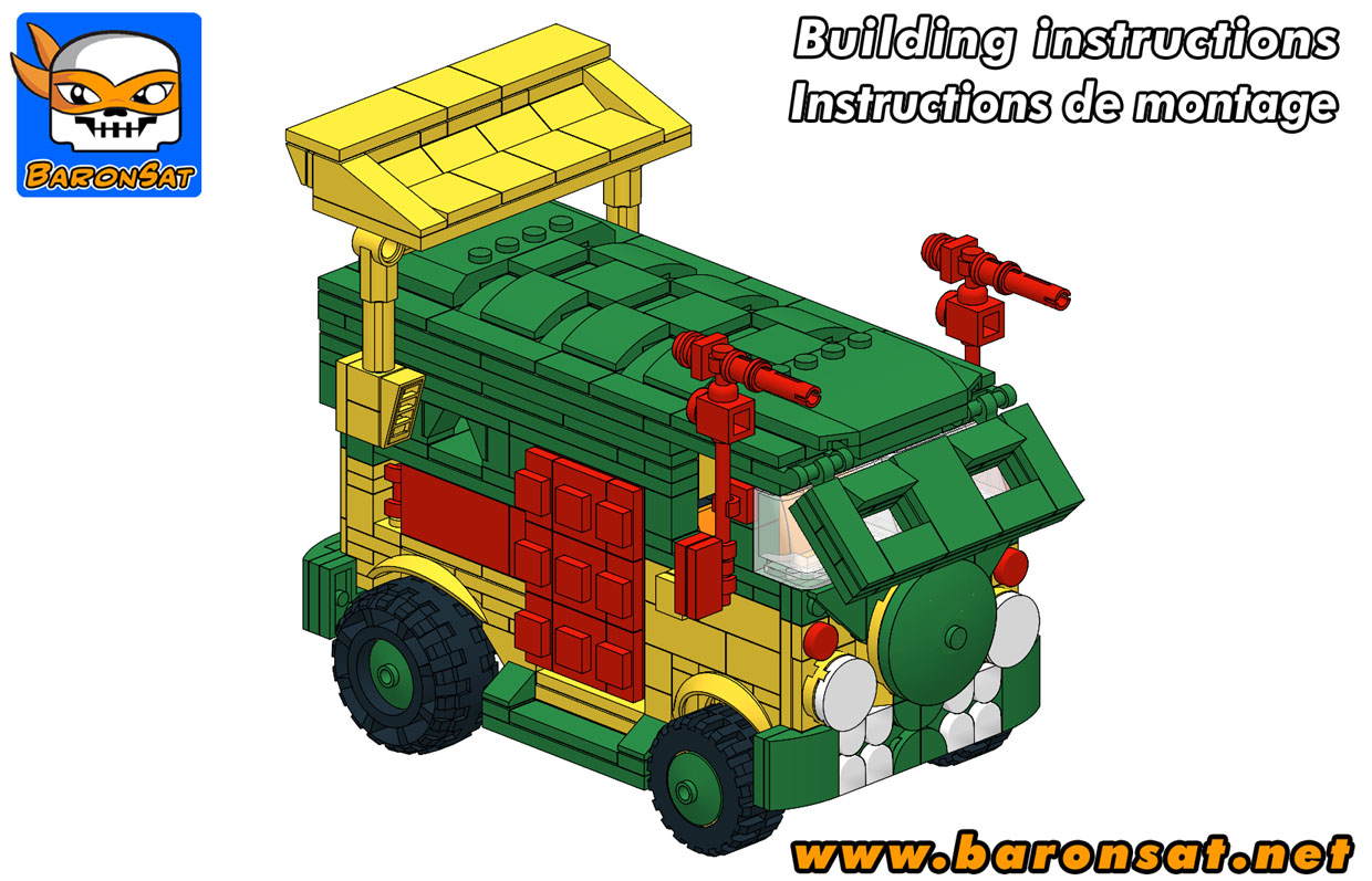 TMNT party wagon lego moc instructions